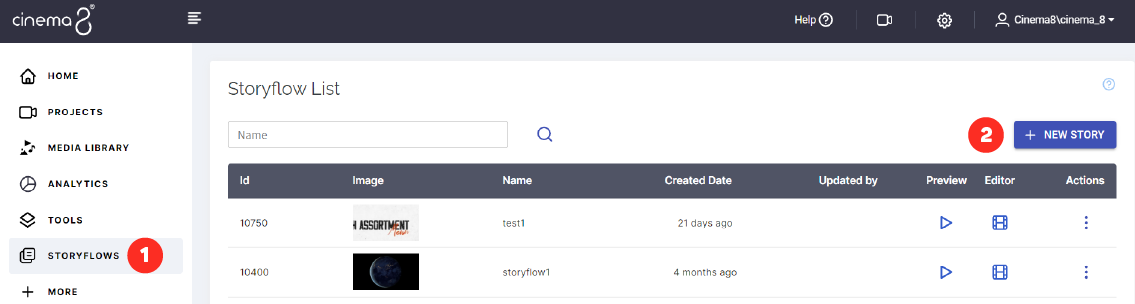 Storyflow List